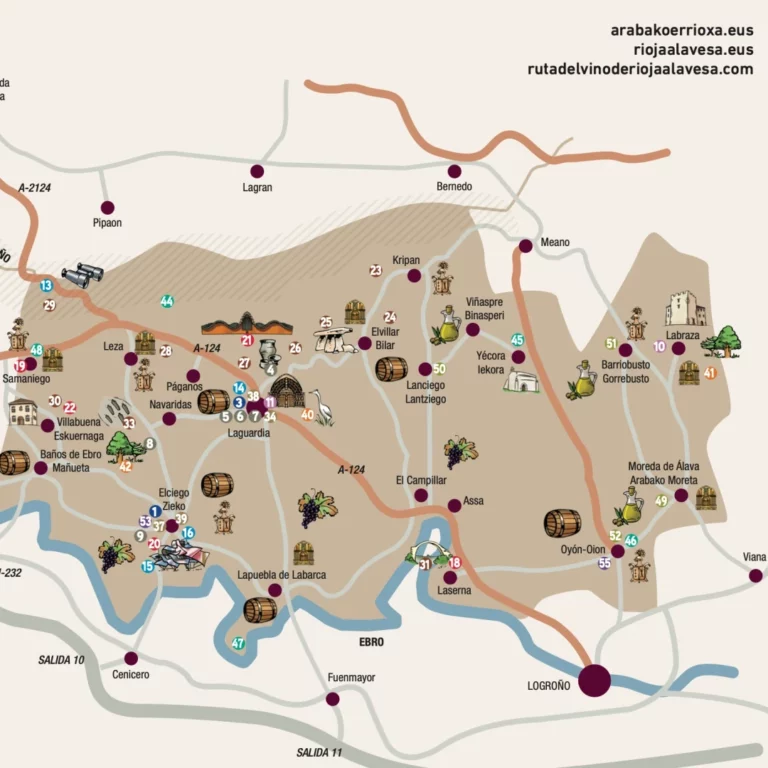 Mapa de Rioja Alavesa
